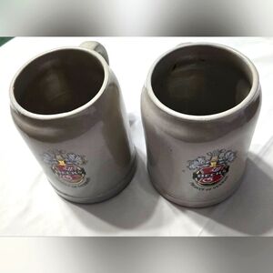 vintage original Gerz .5 Liter Beck's German beer stein. Set of 2